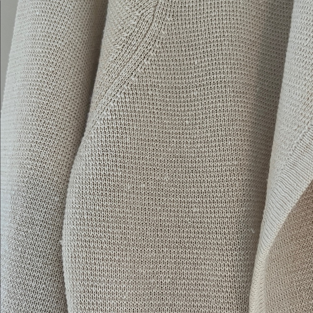 J.Crew | Juliette collarless sweater-blazer in linen blend | Cream | Size S - Picture 8 of 14